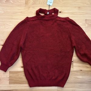 NWT Byinns Maroon Cutout Sweater | Medium